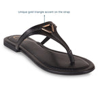 Tiny Tri Black Flats