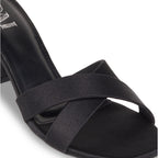 Crossover Black Heels