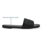 Multi Strapped Black Flats
