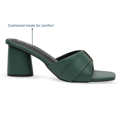 Emerald Green Strapped Heels