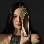 Gold Embellished Inde Ballerina