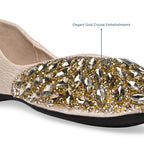 Gold Embellished Inde Ballerina