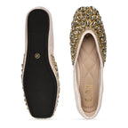 Gold Embellished Inde Ballerina