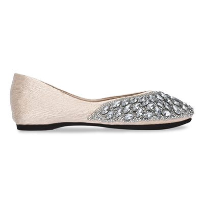 Silver Embellished Inde Ballerina