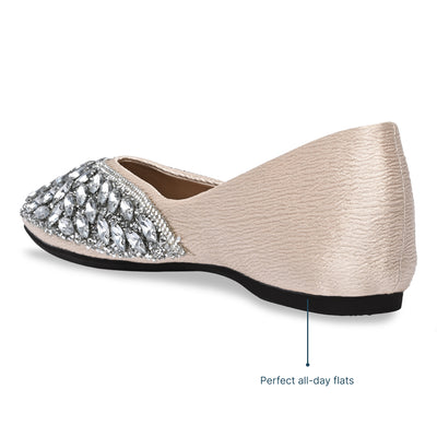 Silver Embellished Inde Ballerina