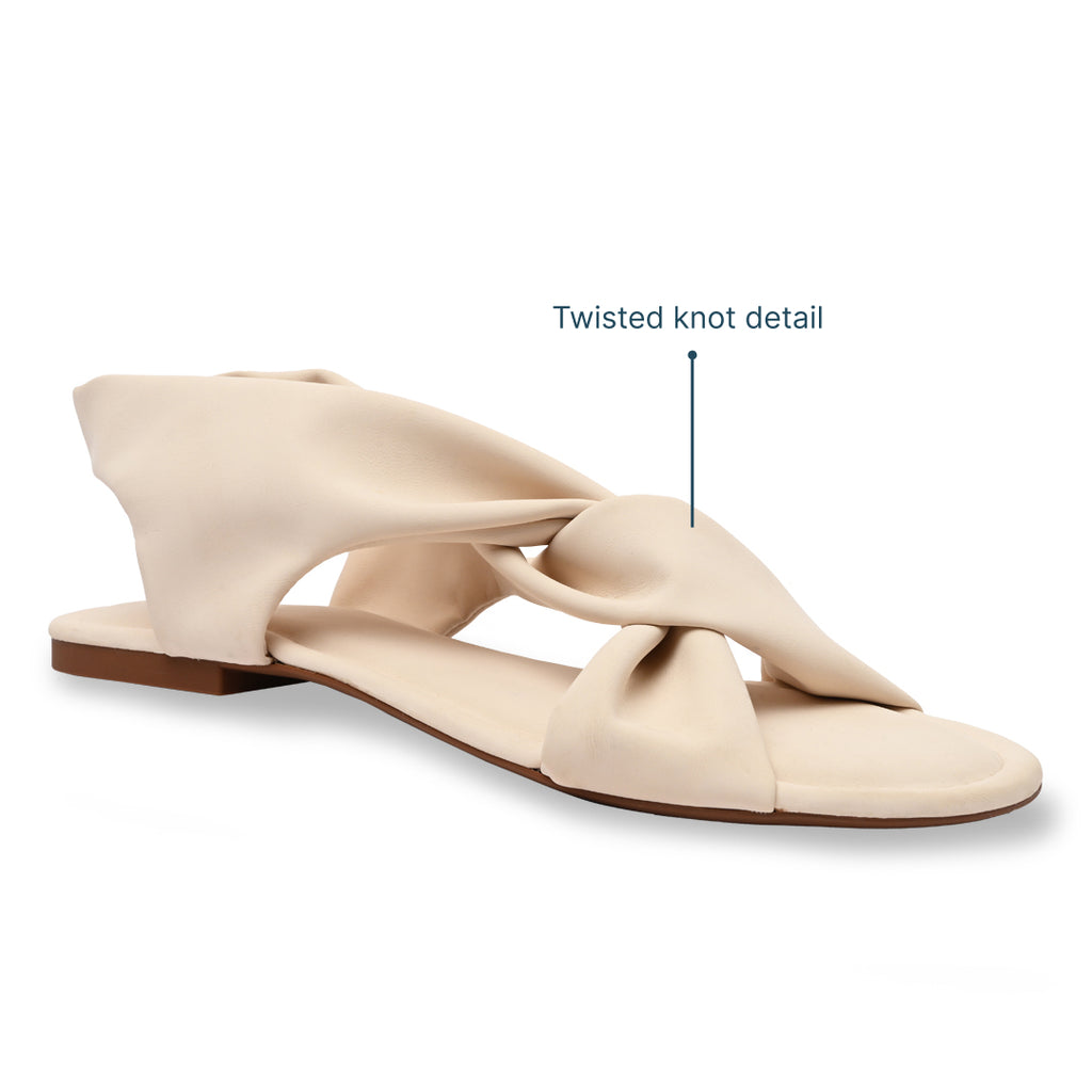 Knotty Twist Cream Flat