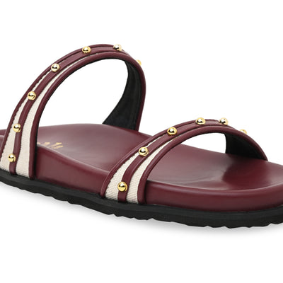 Rivet Canvas Maroon Slider