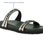 Rivet Canvas Olive Slider