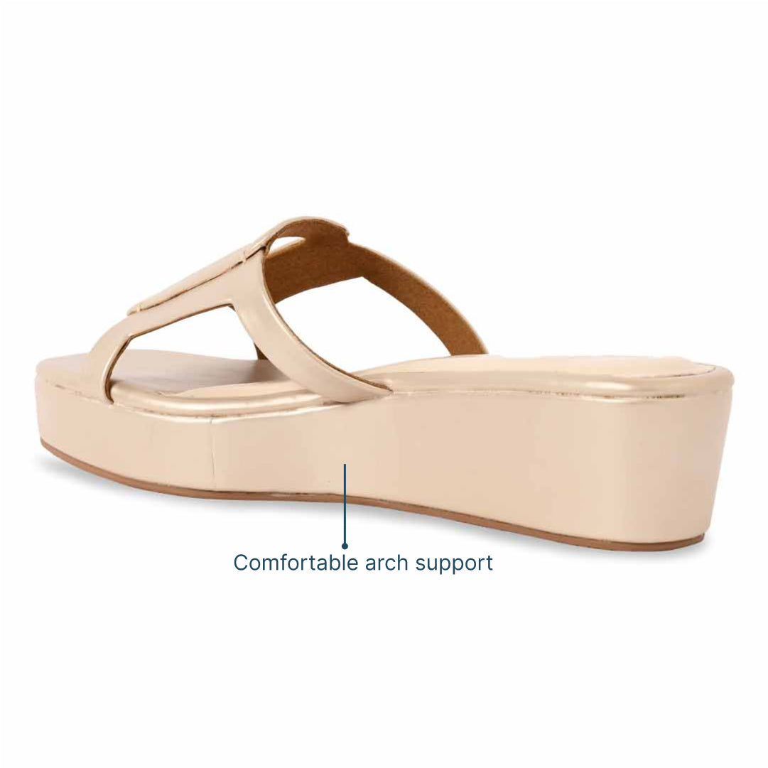 Cutout Gold Wedges