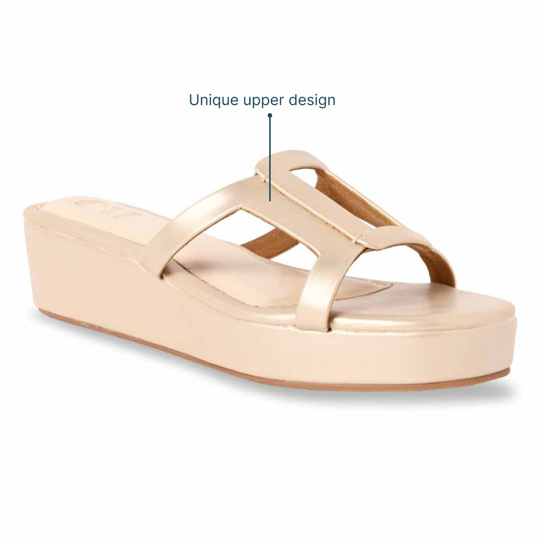 Cutout Gold Wedges