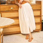 Orange Thong Backstrap Flats