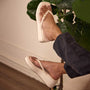 Canvas Cream Buckle Platform