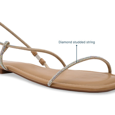 Diamond String Flats