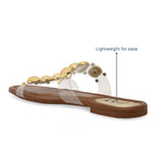 Gold Dome Two Strap Flat