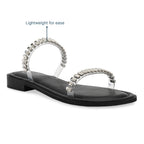 Gem Glow Black Flats