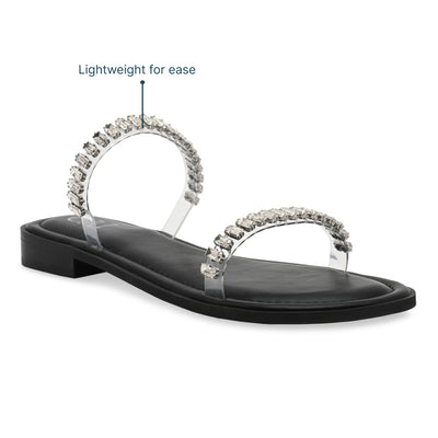 Gem Glow Black Flats