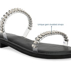 Gem Glow Black Flats