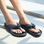 Knotted Thong Black Flat