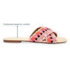 Pink Printed Flats
