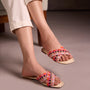 Pink Printed Flats