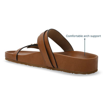 Strap On Tan Slider