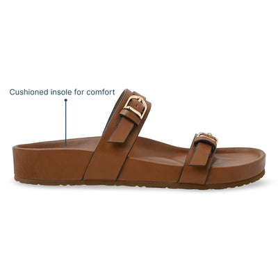 Strap On Tan Slider