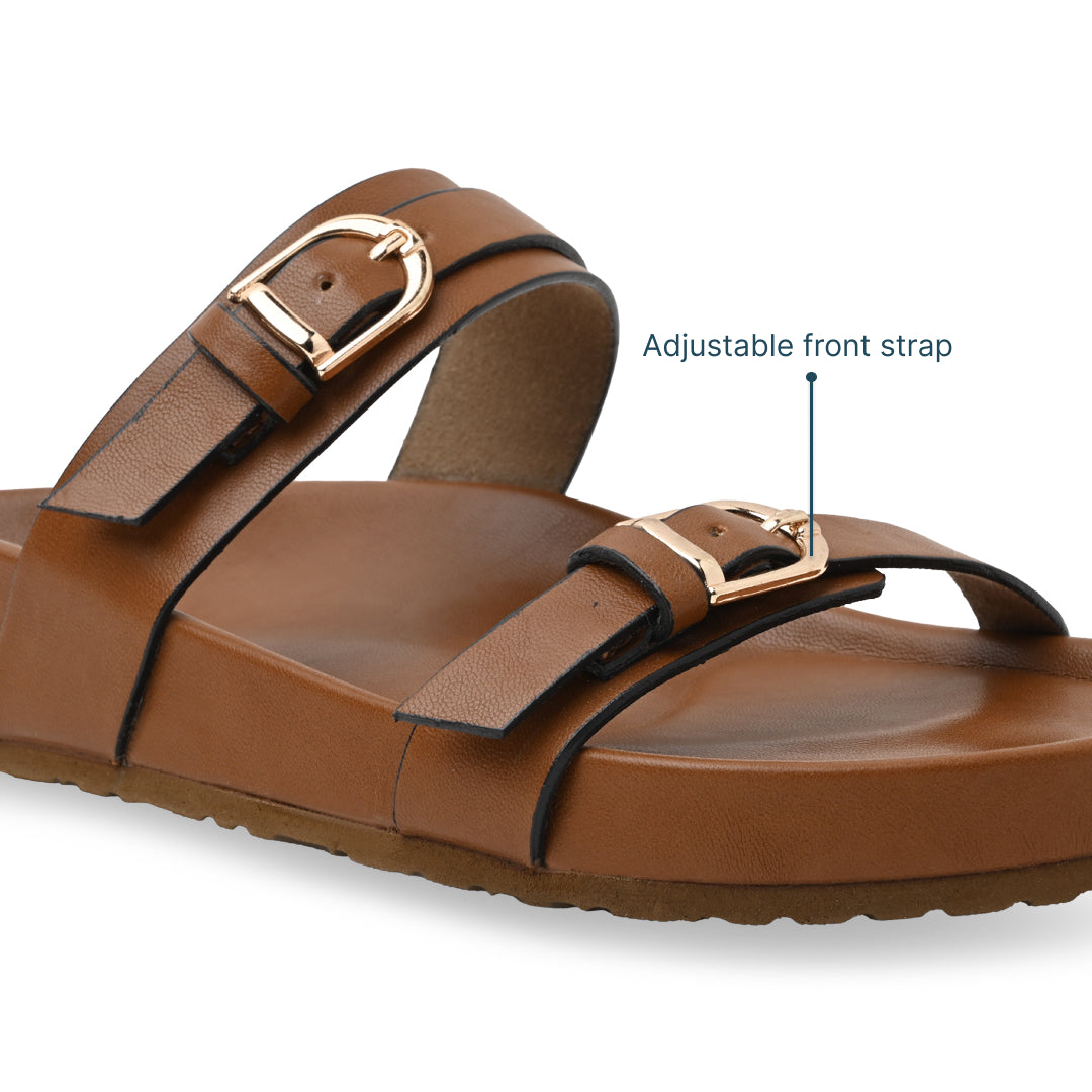 Strap On Tan Slider