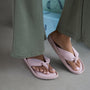 Knotted Thong Pink Flat