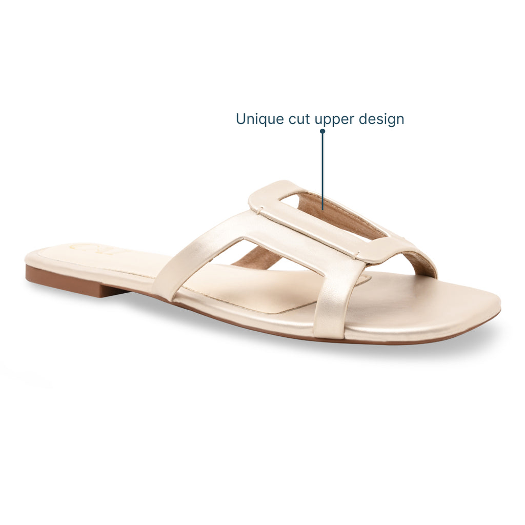Cutout Gold Flat