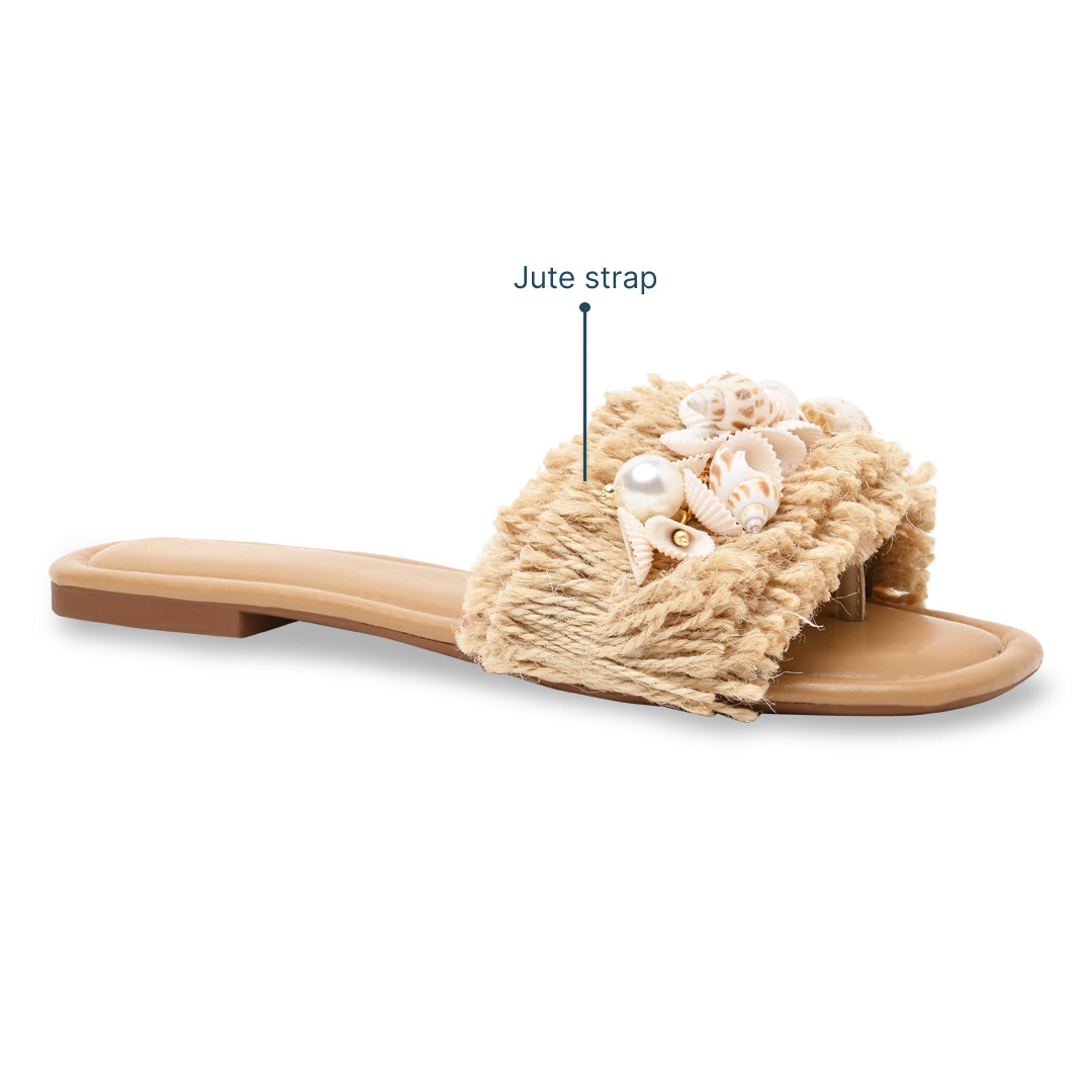 Beige Shell Flat