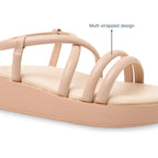 Peach Strappy Platform