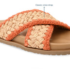 Cross Strap Jute Slider