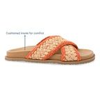 Cross Strap Jute Slider