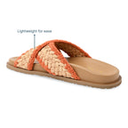 Cross Strap Jute Slider