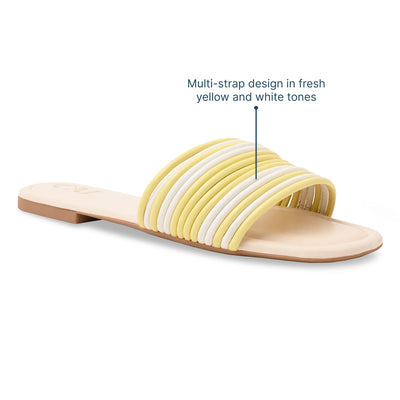 Multi Strapped Yellow Flats