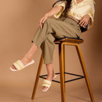 Multi Strapped Yellow Flats