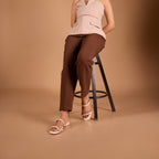 Twin Strap Nude Flats