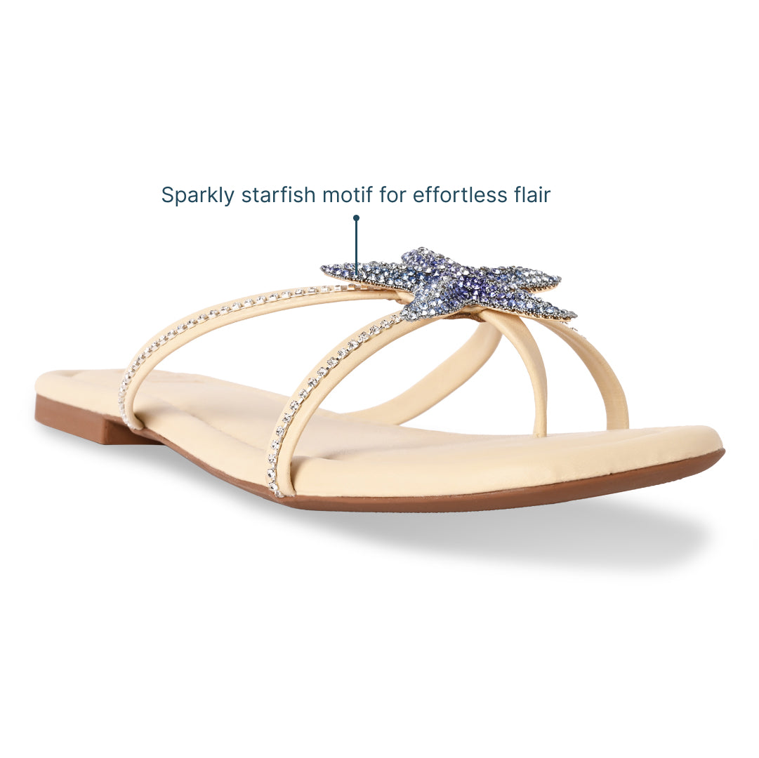 Blue Starfish Strings Flat