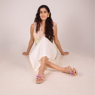 Pink Starfish Strings Flat