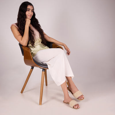 Pearly Jute Lace Flat