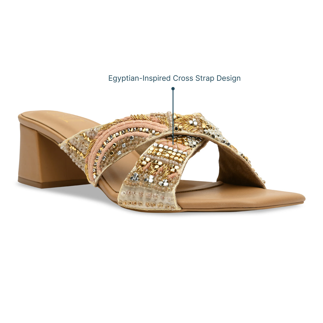 Sahara Cross Strap Heel