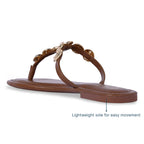 Sun Glow Coin Tan Flat