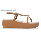 Buckled Beige Platform