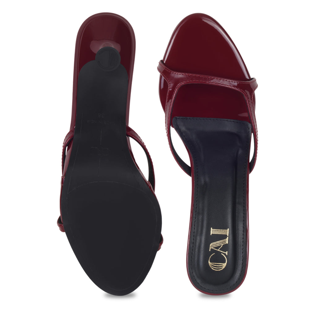 The Bare Red Heels