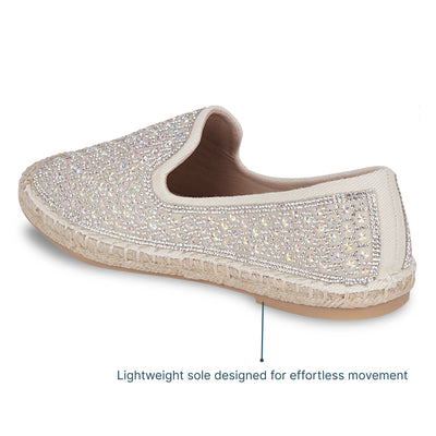 Shimmer Cream Espadrille