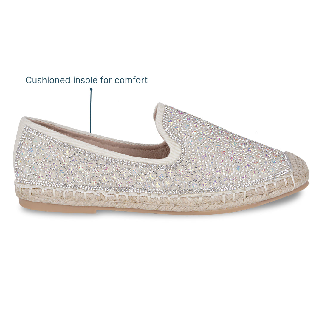Shimmer Cream Espadrille