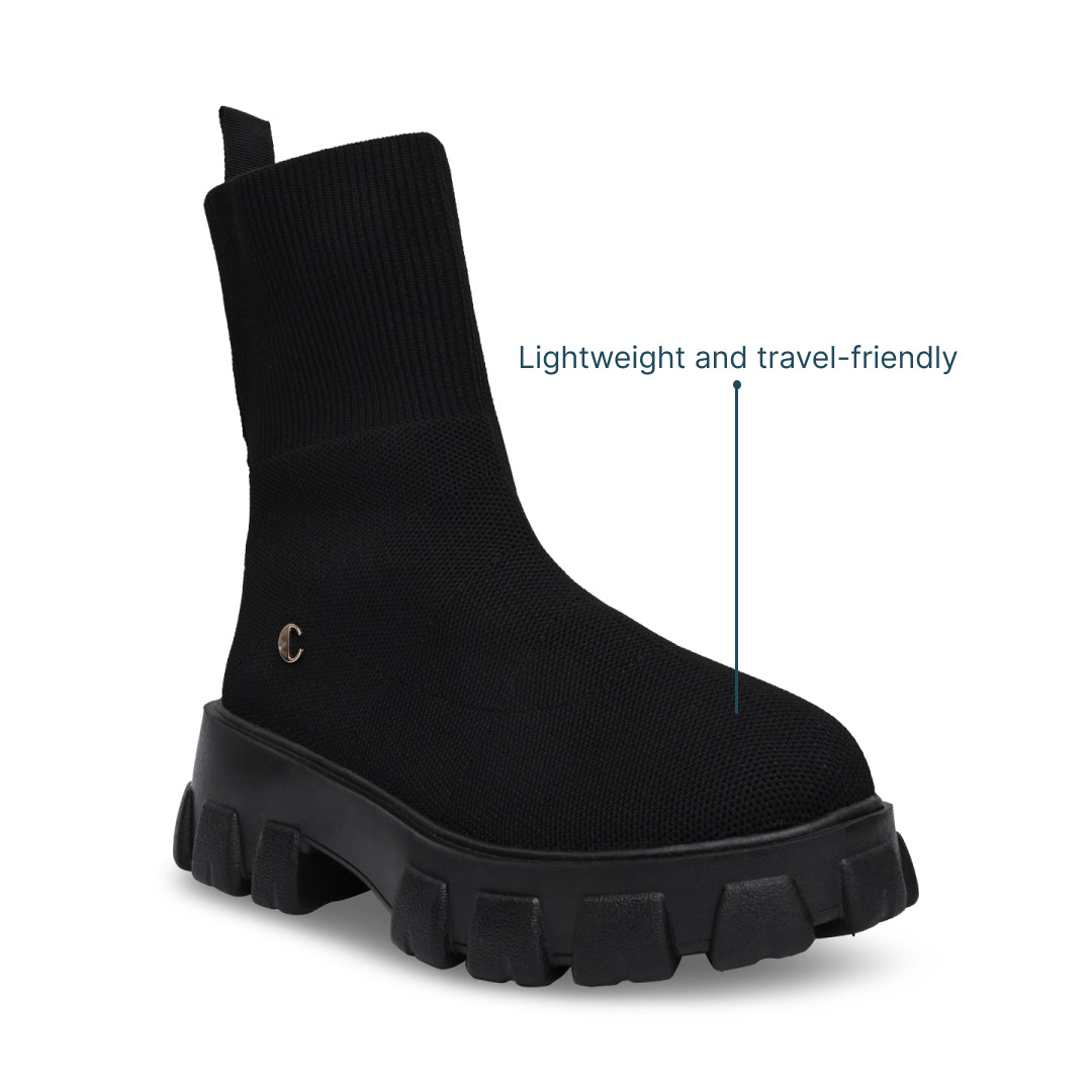 Knitwear Black Boots