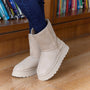 Suede Beige Boots