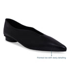 Pointed Toe Wavy Black Ballet