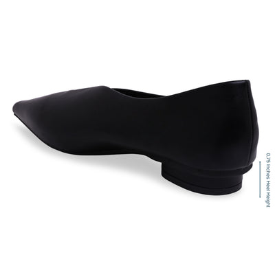 Pointed Toe Wavy Black Ballet